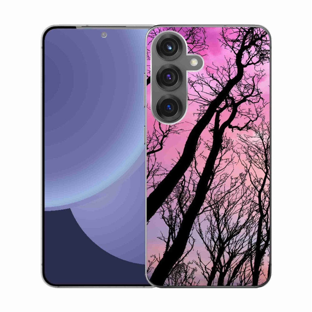 Gelový kryt mmCase na Samsung Galaxy S25 - opadané stromy