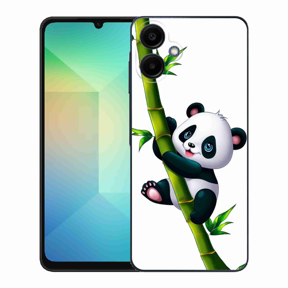 Gelový kryt mmCase na Samsung Galaxy A06 4G - panda na bambusu