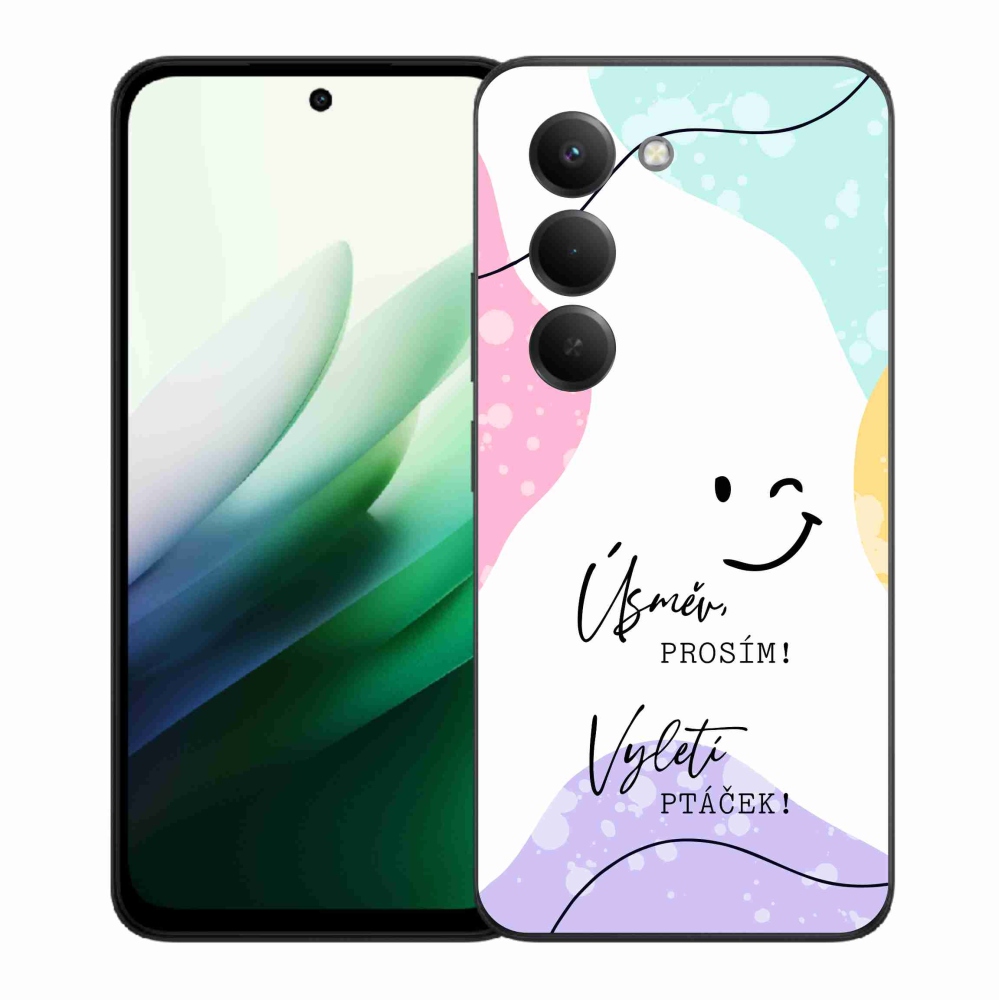 Gelový kryt mmCase na Xiaomi Redmi 15 5G (169mm) - vtipný text 4 bílé pozadí