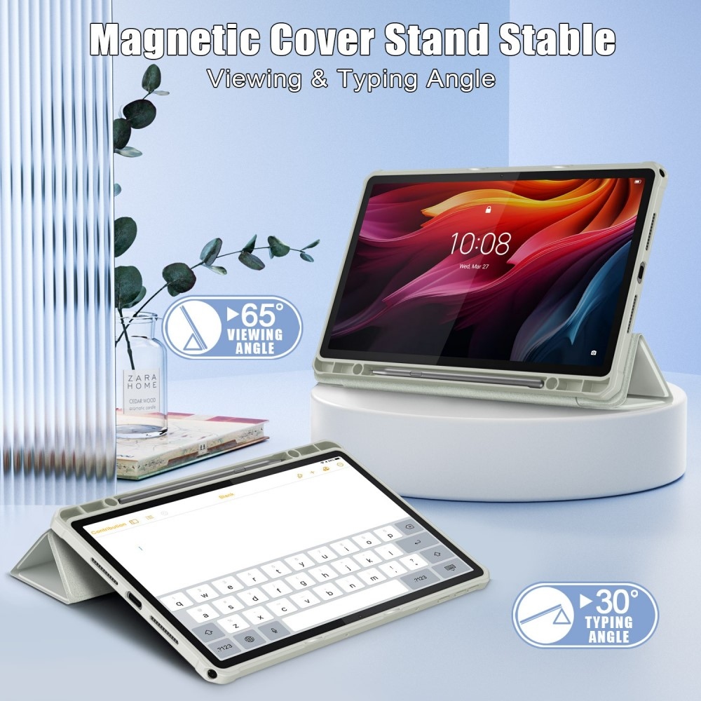 Case chytré zavírací pouzdro na tablet Lenovo Tab K11 Plus - šedé