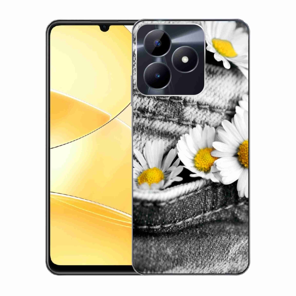 Gelový obal mmCase na Realme C51/C53 - kopretiny