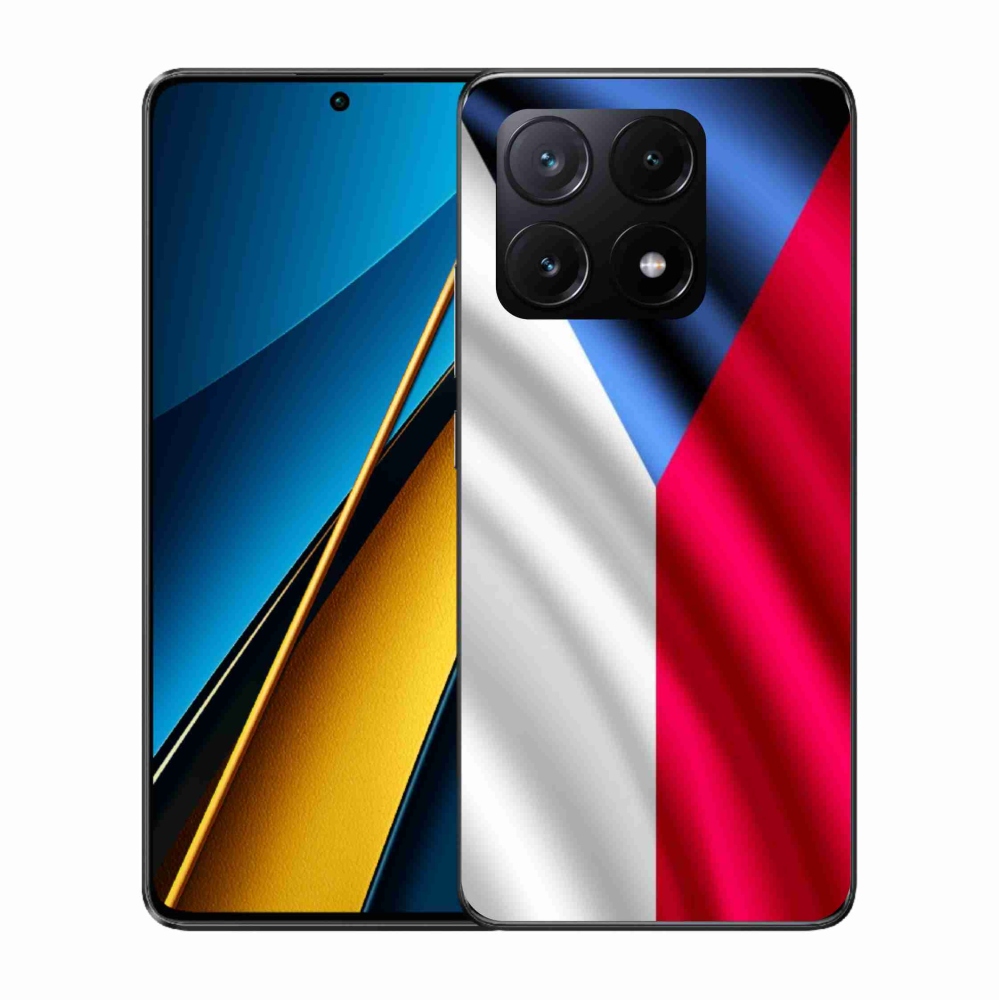 Gelový kryt mmCase na Xiaomi Poco X6 Pro 5G - česká vlajka
