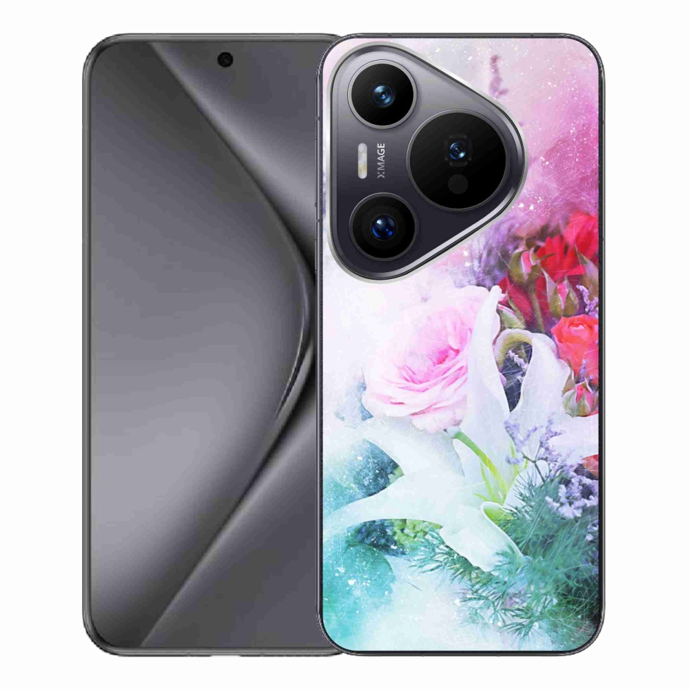 Gelový kryt mmCase na Huawei Pura 70 Pro - květiny 4