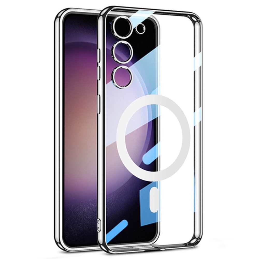 GKK gelový obal s podporou MagSafe na Samsung Galaxy S24 - stříbrný