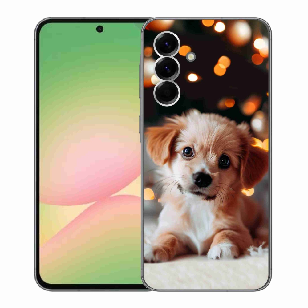 Gelový kryt mmCase na Samsung Galaxy A56 5G - štěňátko
