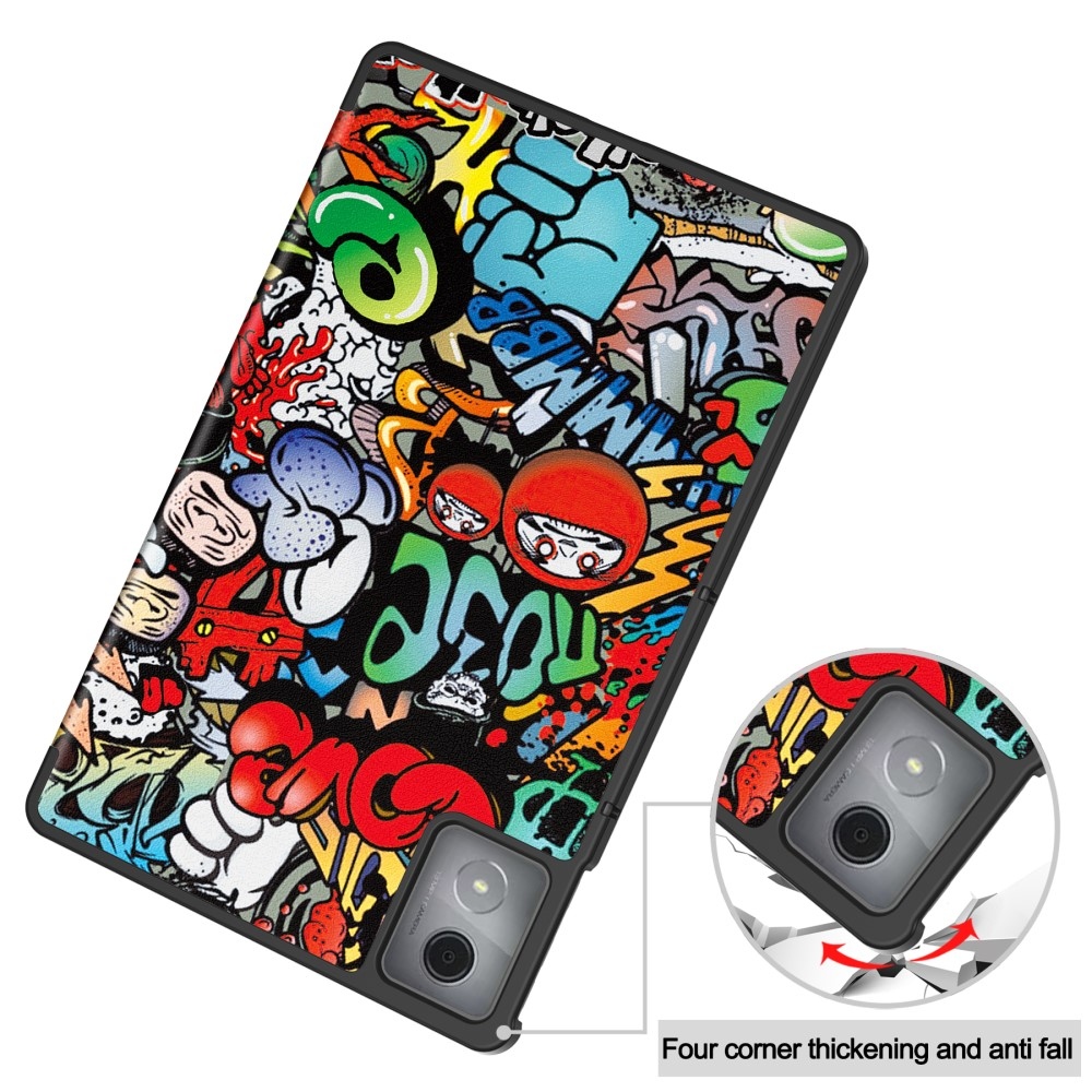Patte chytré zavírací pouzdro na Lenovo Tab K11 Plus - graffiti