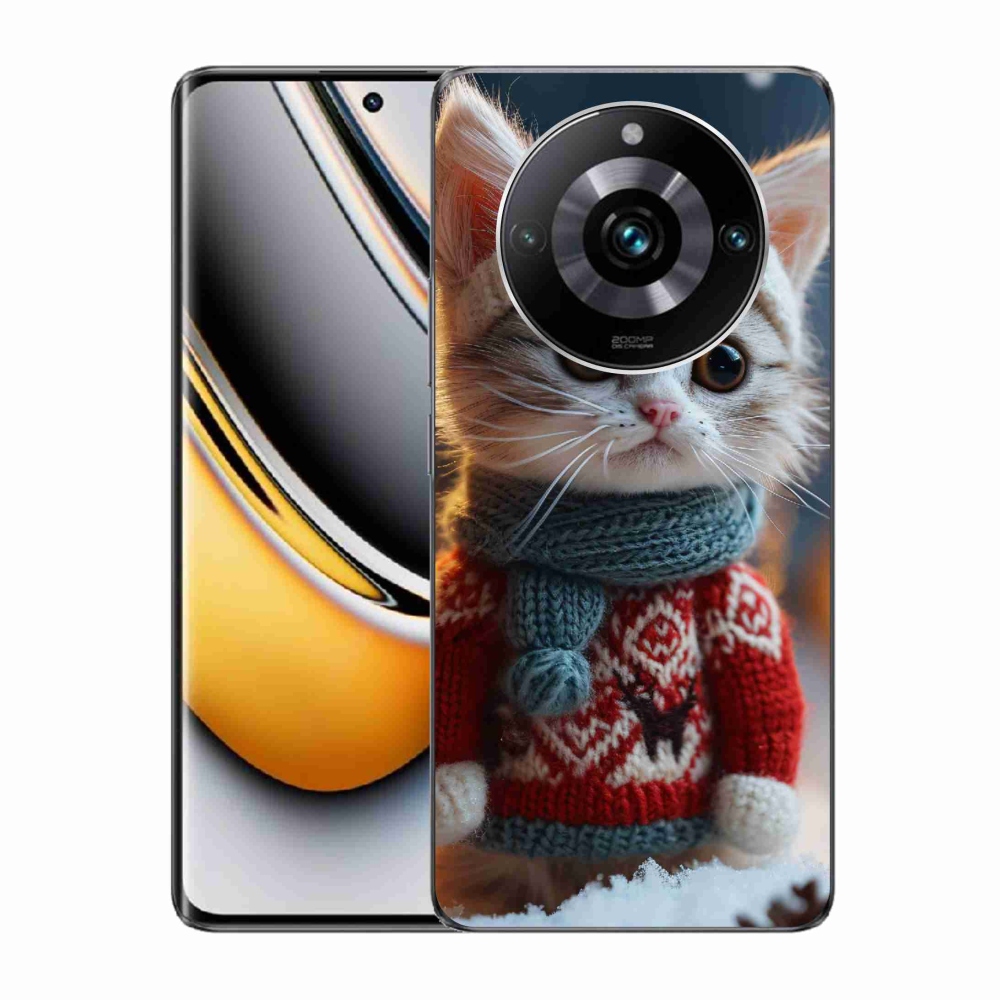 Gelový kryt mmCase na Realme 11 Pro/11 Pro+ - kotě ve svetru