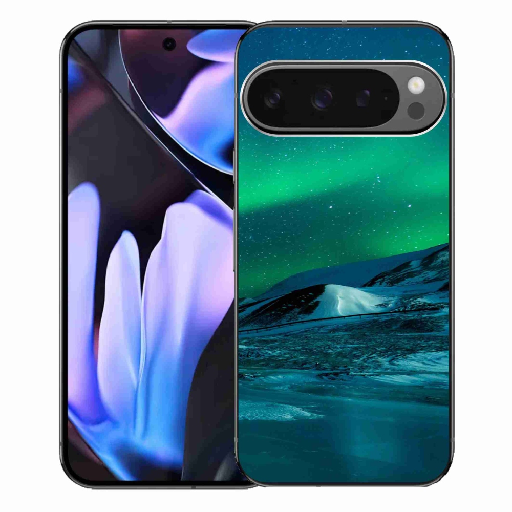 Gelový kryt mmCase na Google Pixel 9 Pro XL - polární záře