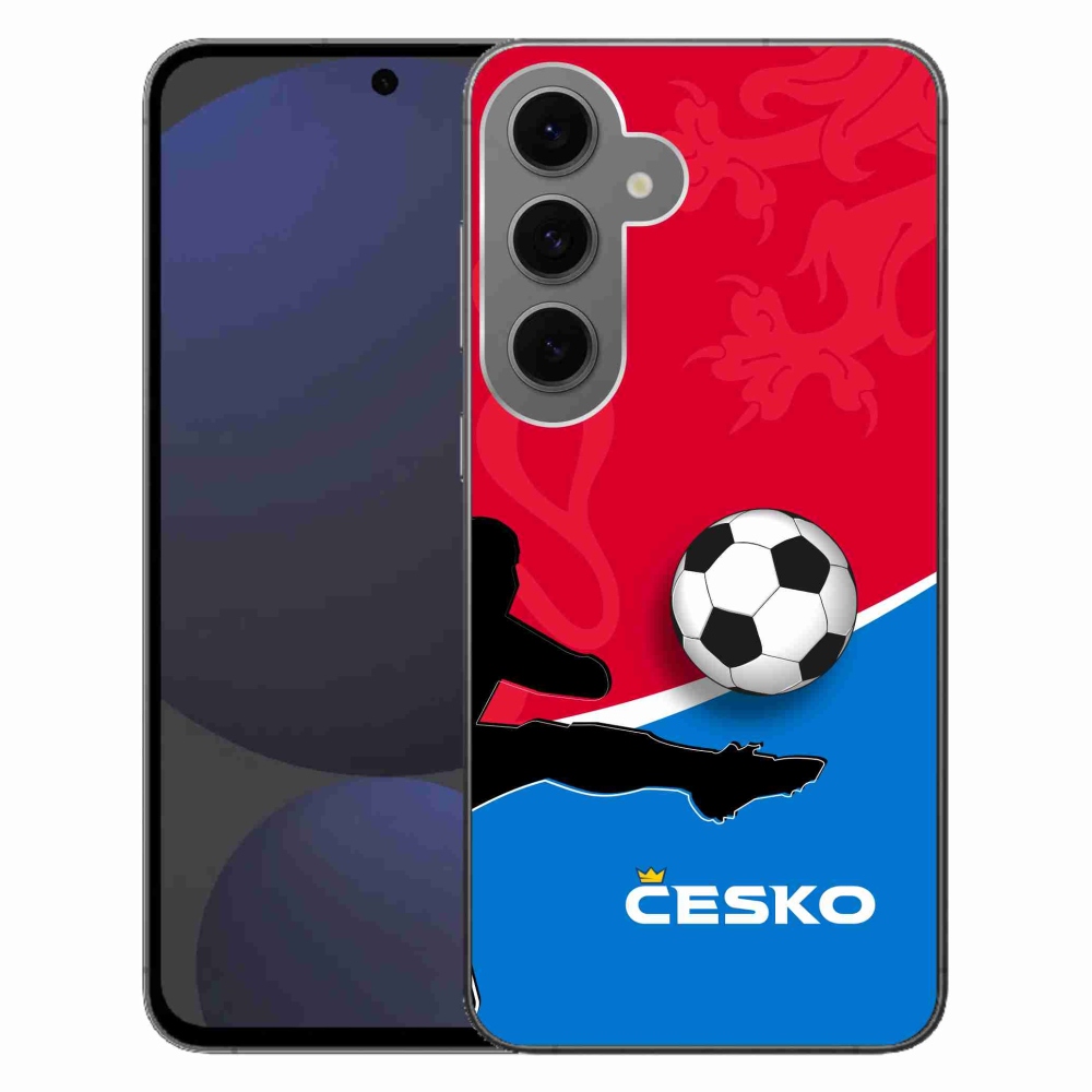 Gelový kryt mmCase na Samsung Galaxy S24 FE - fotbal Česko 2