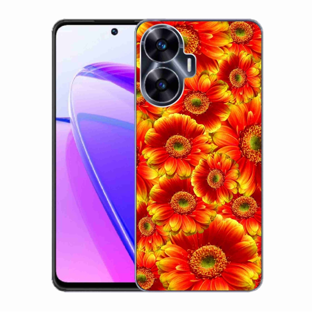 Gelový kryt mmCase na Realme C55 - gerbera 1