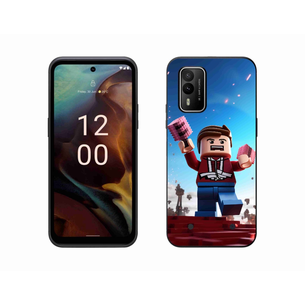 Gelový kryt mmCase na Nokia XR21 - roblox 2