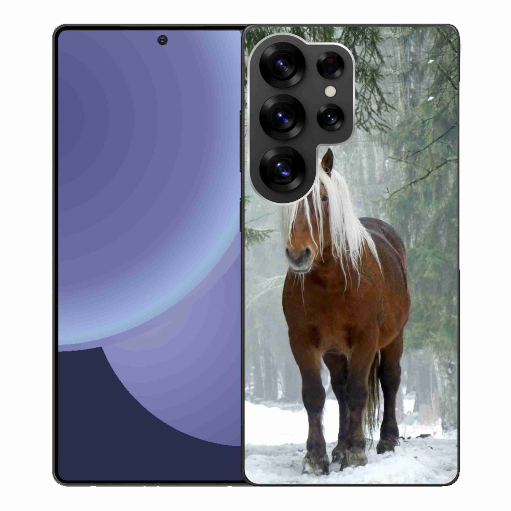 Gelový kryt mmCase na Samsung Galaxy S25 Ultra - kůň v lese