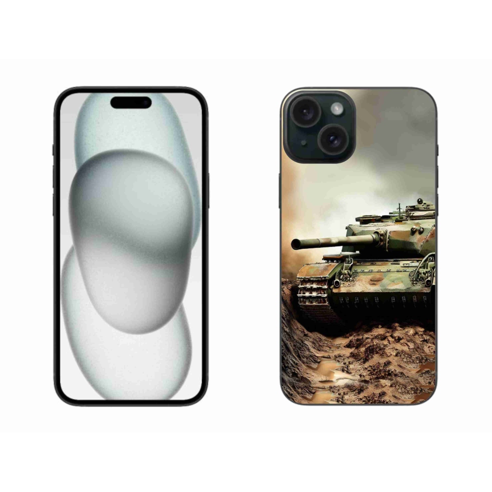 Gelový kryt mmCase na iPhone 15 Plus - tank