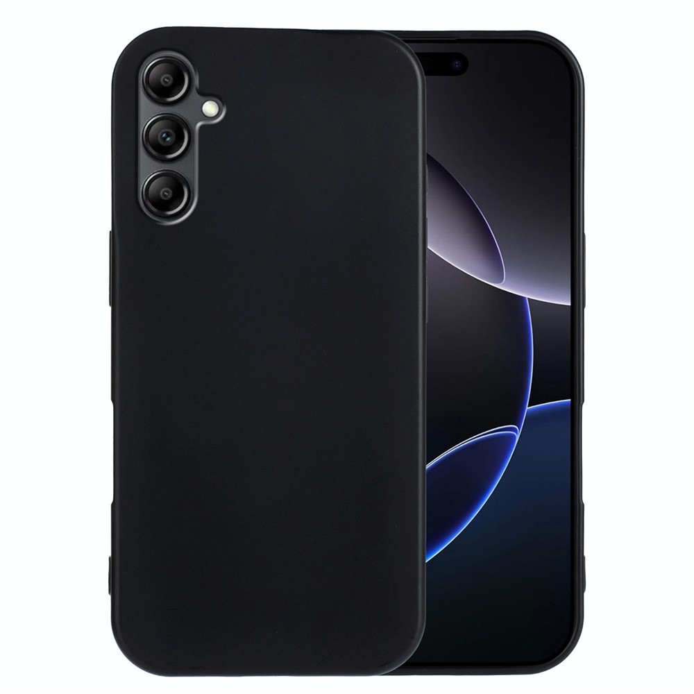Matný gelový obal na mobil Samsung Galaxy A17 5G - černý
