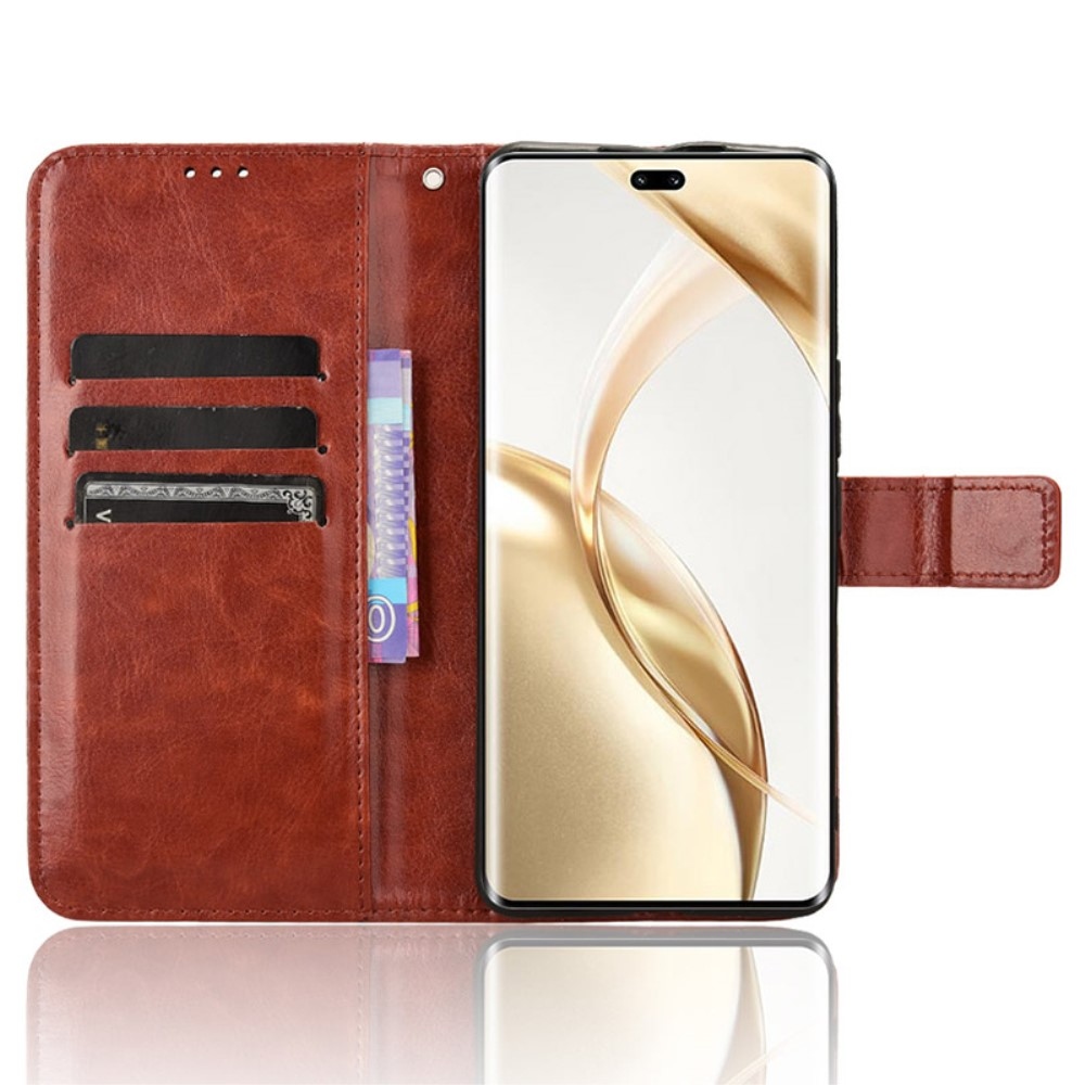 Crazy knížkové pouzdro na Honor 200 Pro 5G - hnědé
