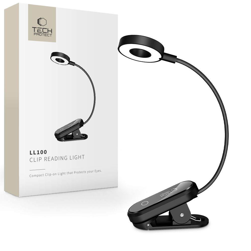 Tech-Protect LL100 LED lampička na čtení s klipsem
