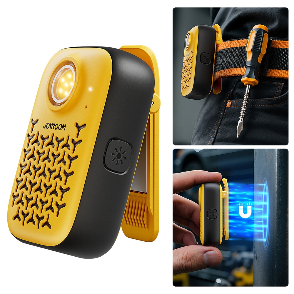 Joyroom Maya JR-MS03 přenosný Bluetooth reproduktor se svítilnou - žlutý