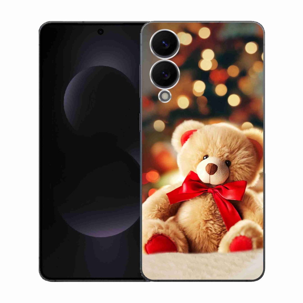 Gelový kryt mmCase na Samsung Galaxy S25 Edge - plyšový medvídek