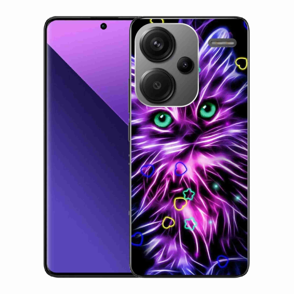 Gelový kryt mmCase na Xiaomi Redmi Note 13 Pro+ 5G - abstraktní kočka