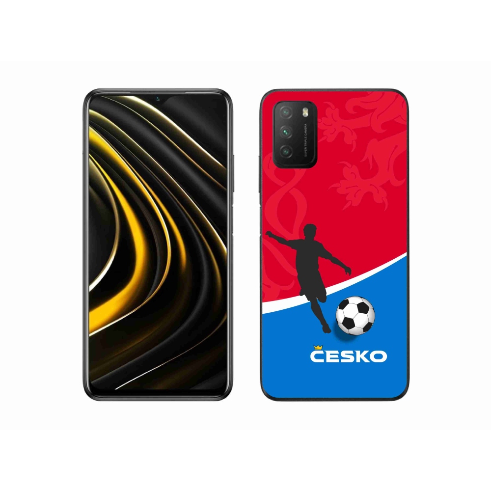 Gelový kryt mmCase na Xiaomi Poco M3 - fotbal Česko