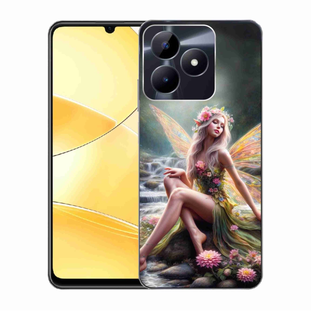 Gelový kryt mmCase na Realme C51/C53 - motýlí žena 1