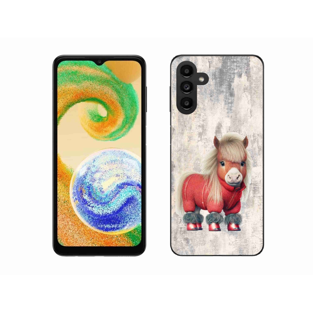 Gelový kryt mmCase na Samsung Galaxy A04s (164.7x76.7x9.1mm) - poník ve svetru