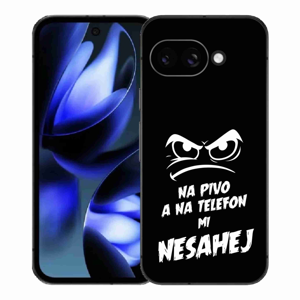 Gelový kryt mmCase na Google Pixel 9a - pivní motiv 2 černé pozadí