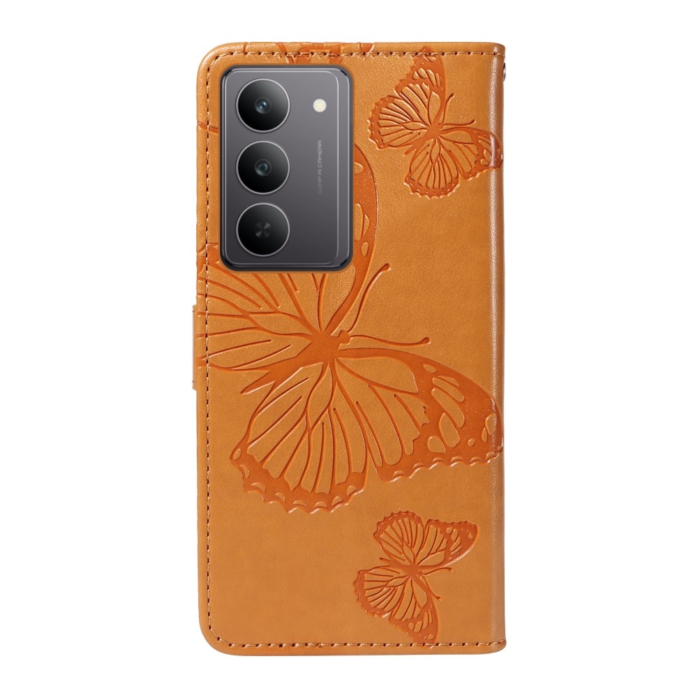 Big Butterfly knížkové pouzdro na Realme C75 - žluté