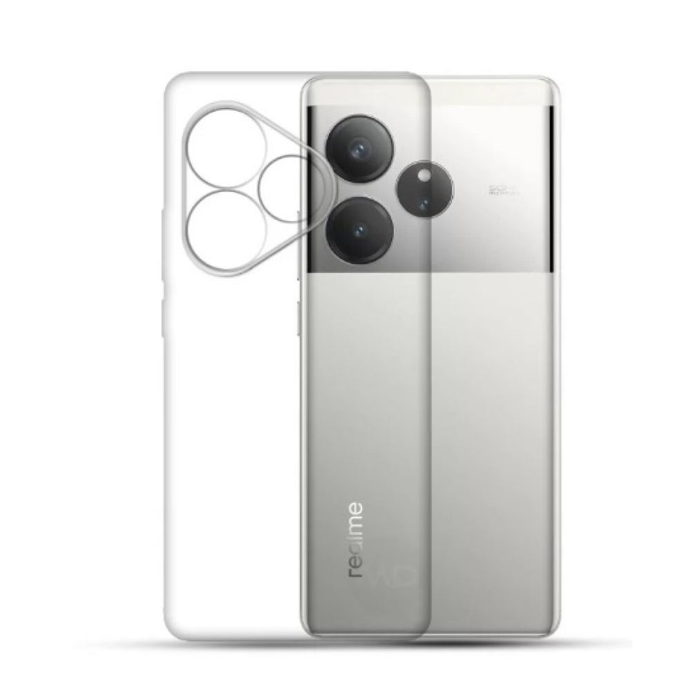 Průhledný gelový obal na Realme GT 6 5G/GT 6T 5G - průhledný