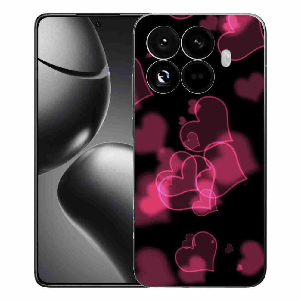 Gelový kryt mmCase na Xiaomi 15T Pro - červená srdíčka