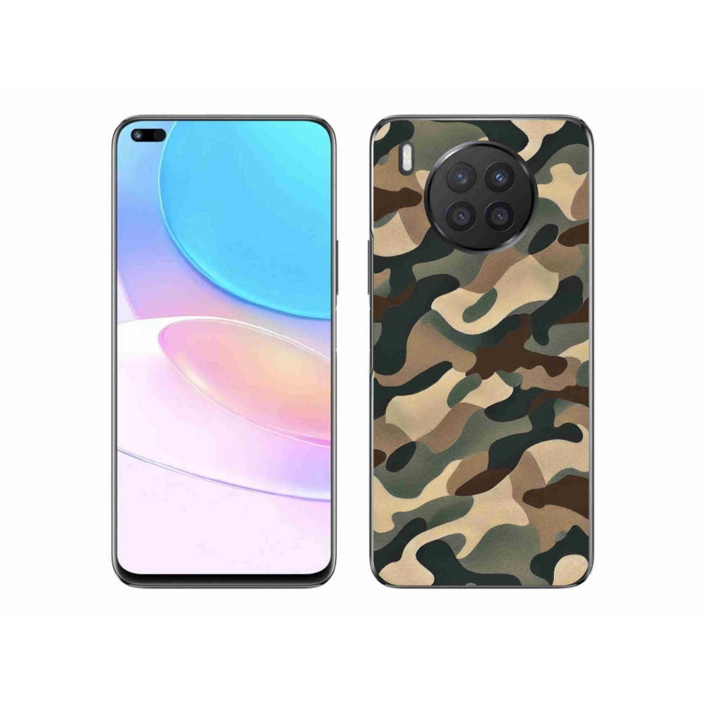 Gelový kryt mmCase na Huawei Nova 8i - maskáčový vzor 11
