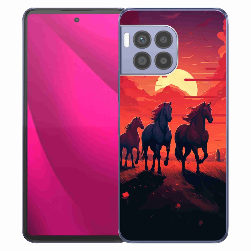 Gelový kryt mmCase na T-Mobile T Phone 2 Pro - koně a západ slunce