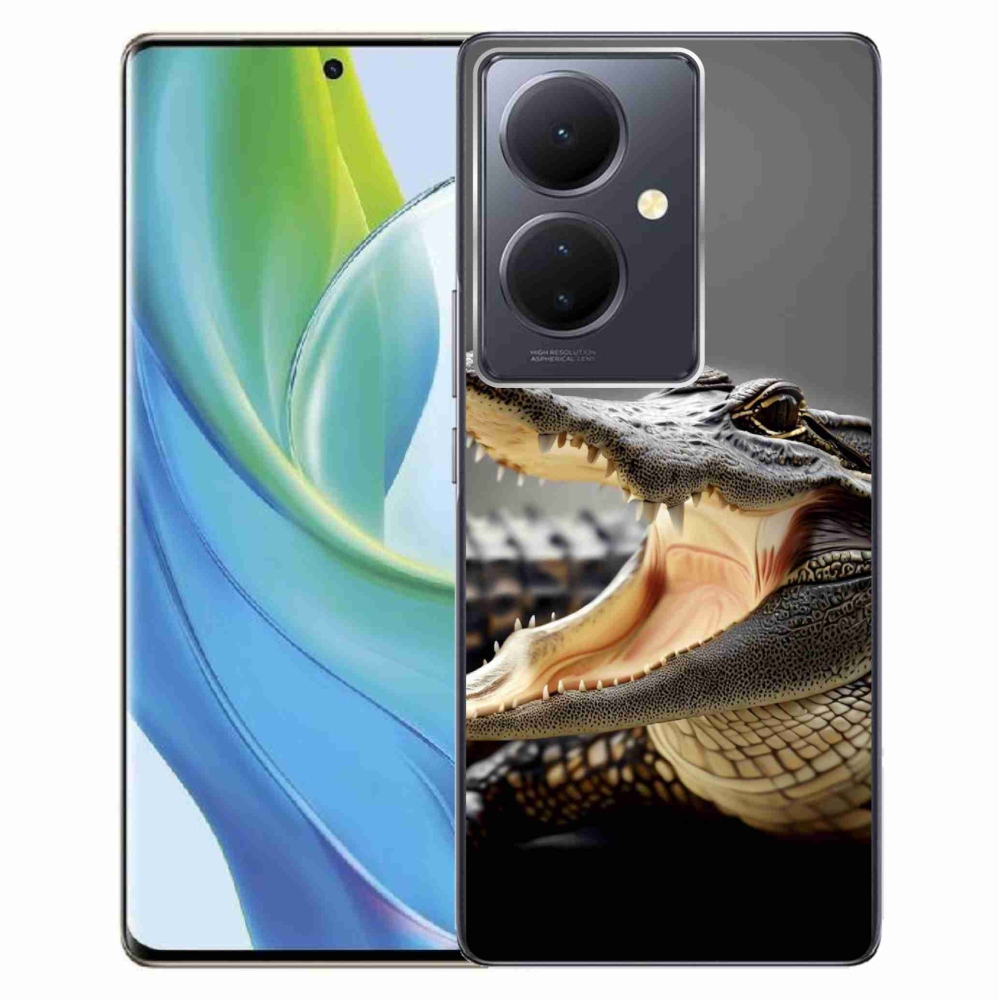 Gelový kryt mmCase na Vivo V29 Lite 5G - krokodýl