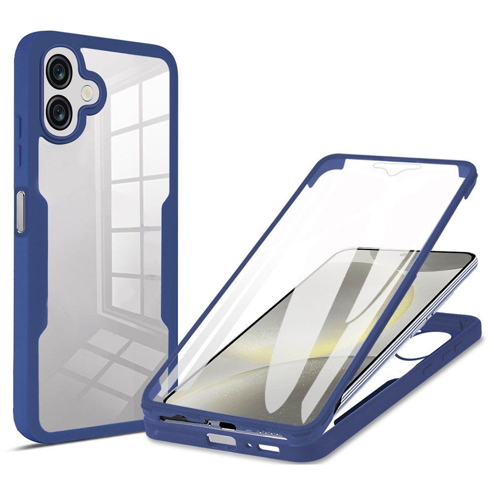 Acryl gelový obal s rámečkem pro ochranou displeje na Samsung Galaxy A07 4G - modrý