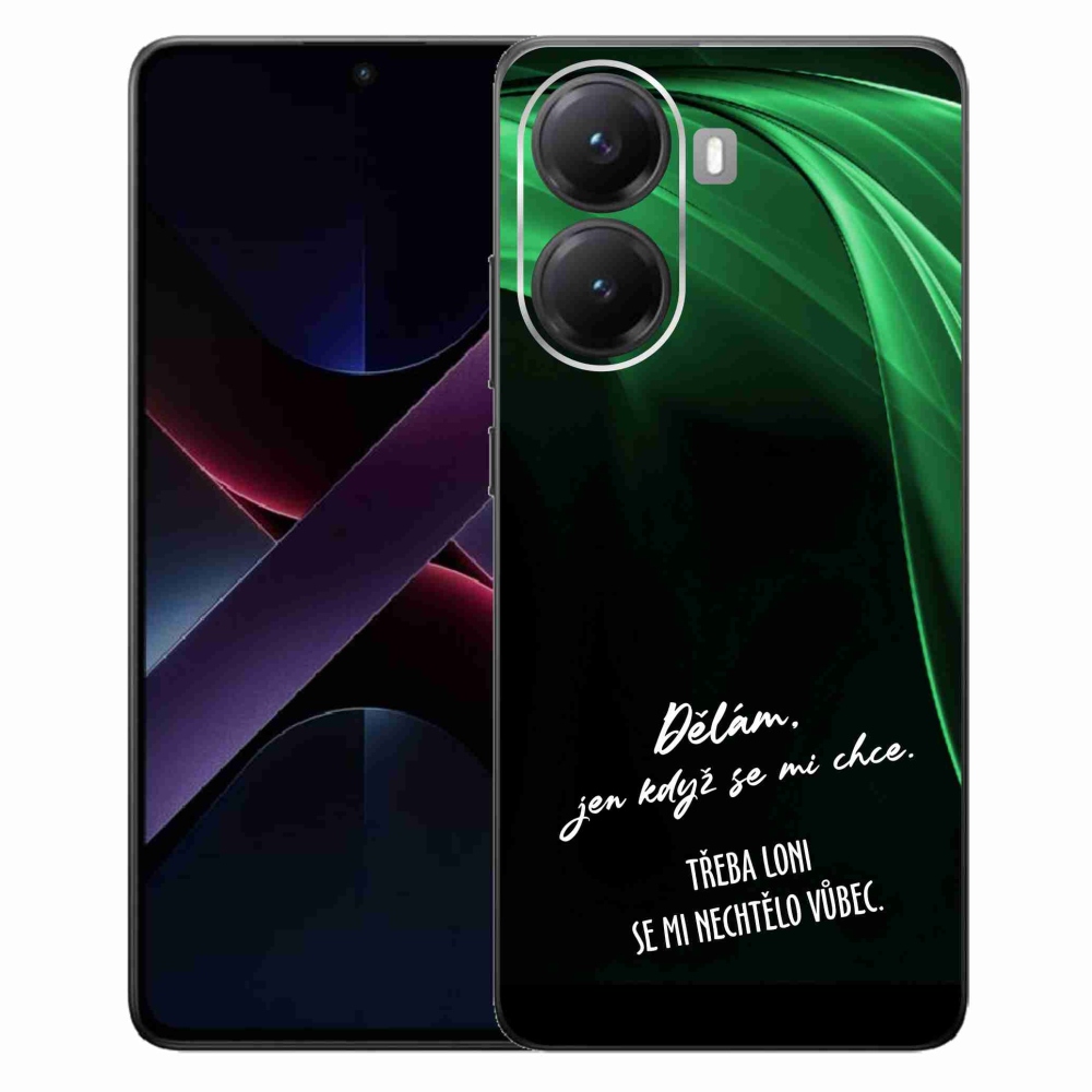 Gelový kryt mmCase na Xiaomi Poco X7 Pro 5G - vtipný text 12 černé pozadí