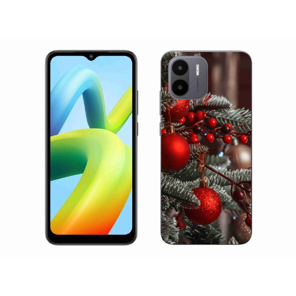 Gelový kryt mmCase na Xiaomi Redmi A1/Redmi A2 - vánoční ozdoby 2