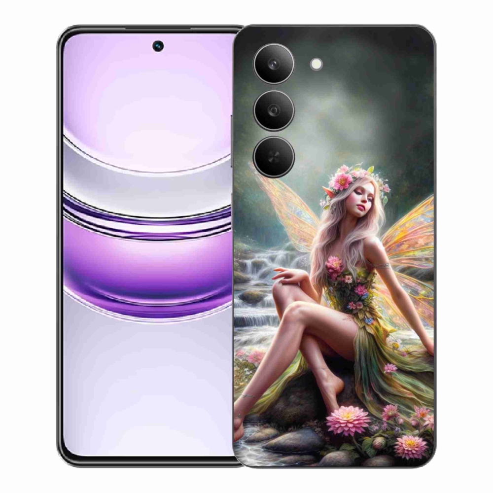 Gelový kryt mmCase na Realme 14x 5G - motýlí žena 1