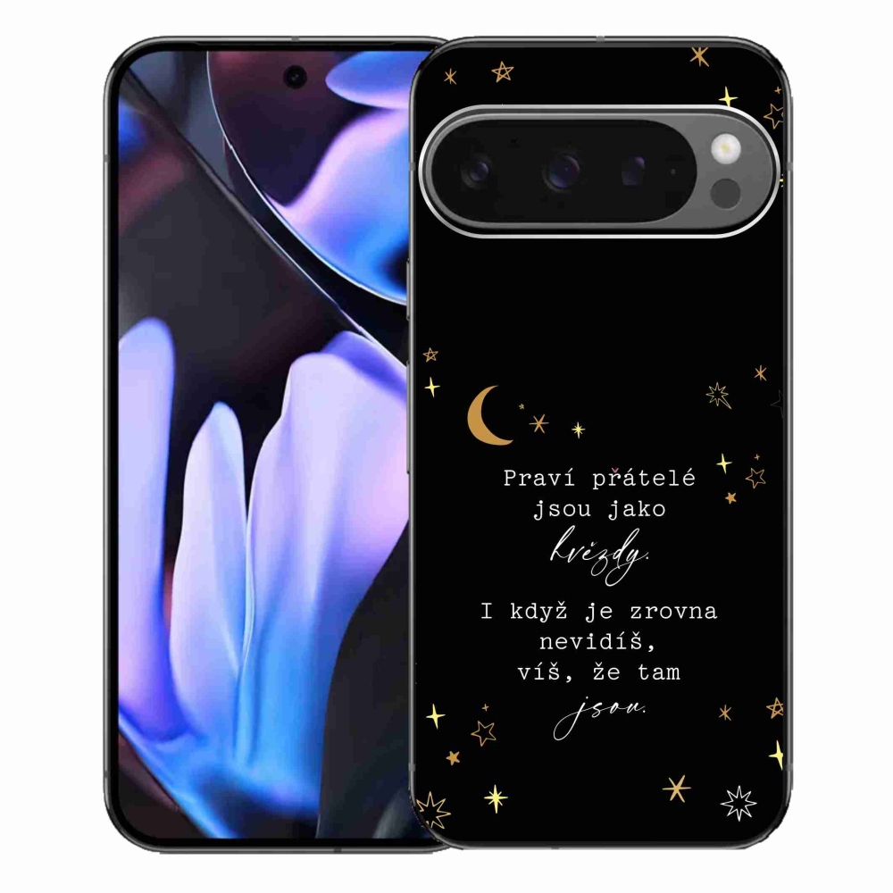 Gelový kryt mmCase na Google Pixel 9 Pro XL - citát 6 černé pozadí