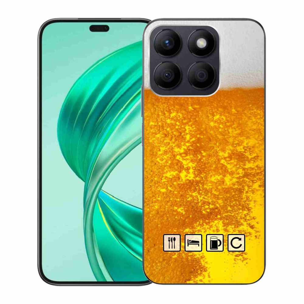 Gelový kryt mmCase na Honor X8b - pivní motiv 3