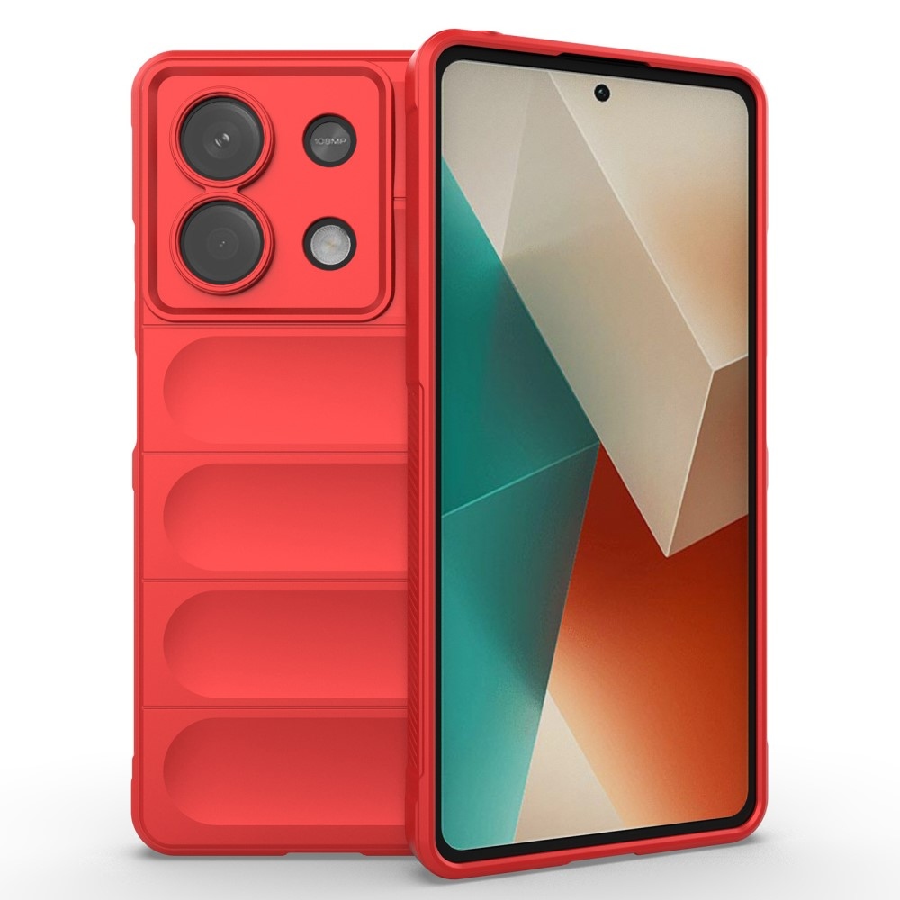 Rugg odolný gelový obal na Xiaomi Redmi Note 13 5G - červený