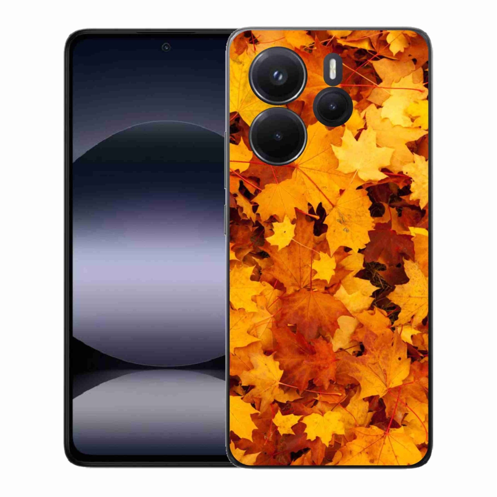 Gelový kryt mmCase na Xiaomi Redmi Note 14 - javorové listy