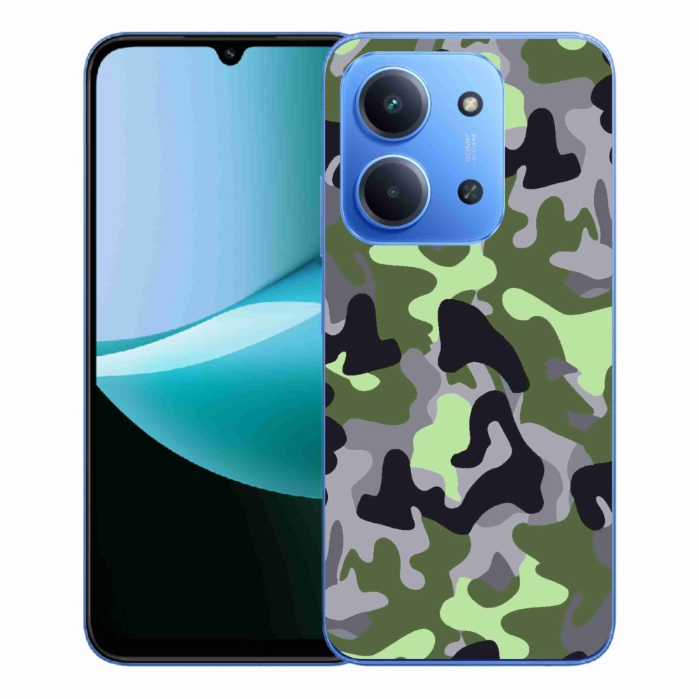 Gelový kryt mmCase na Xiaomi Redmi 15C 4G/5G (173mm) - maskáčový vzor 7