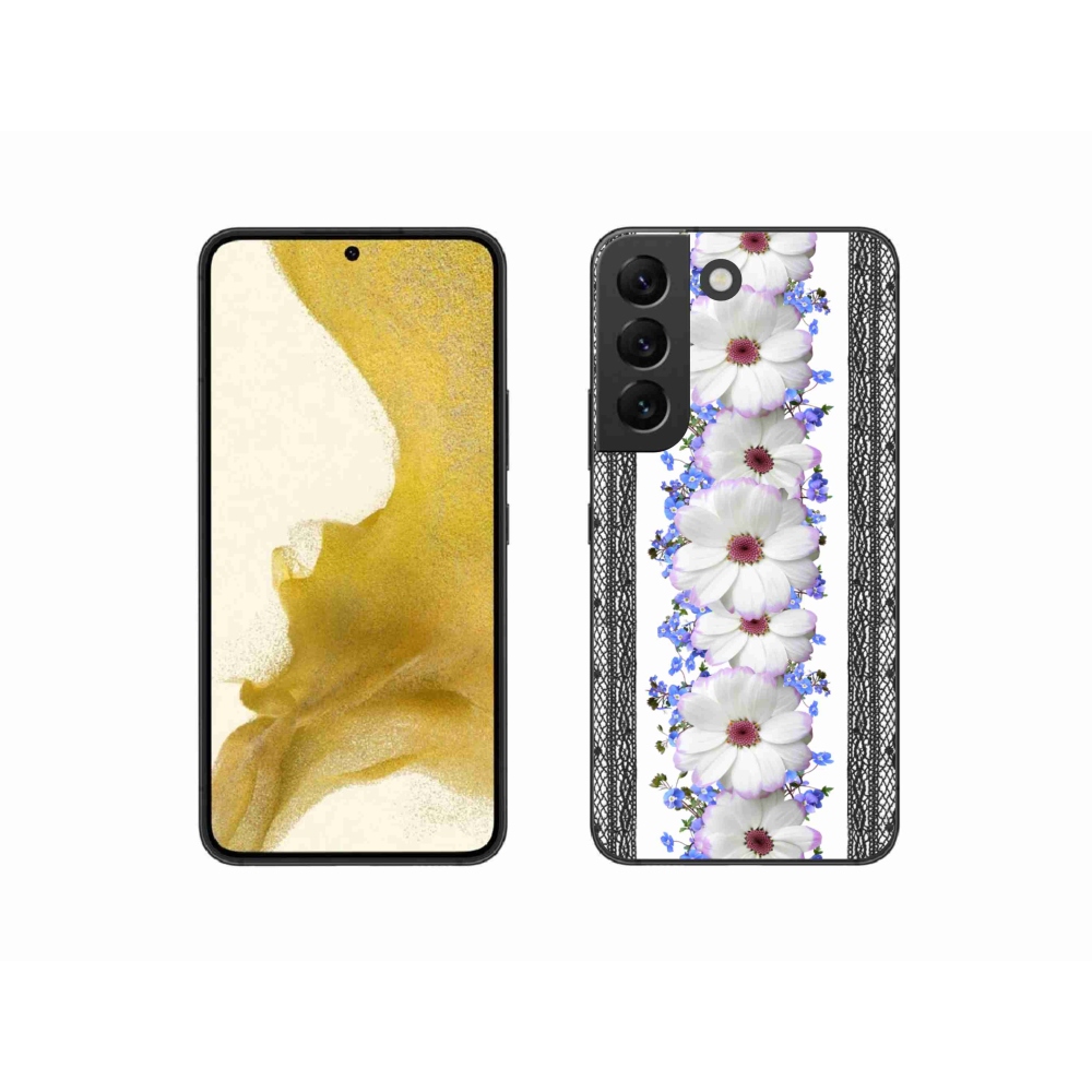 Gelový kryt mmCase na Samsung Galaxy S22 5G - květiny 8