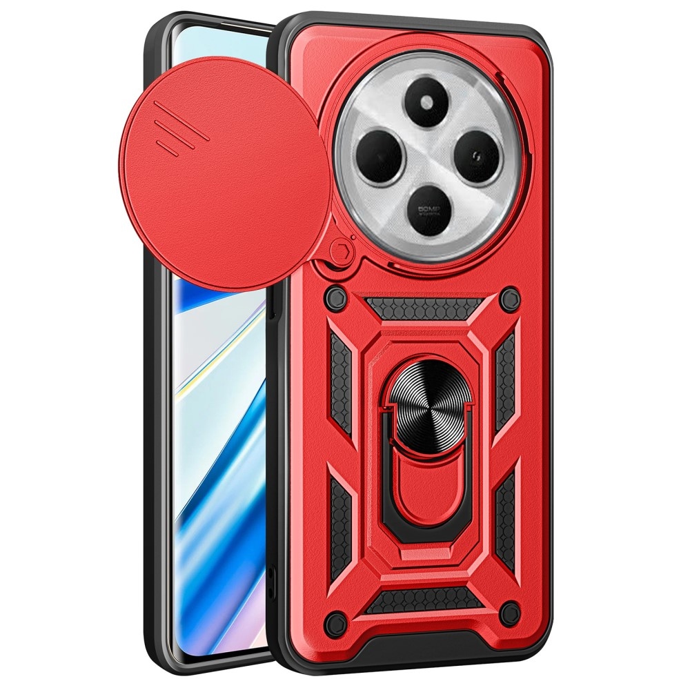 Slide odolný kryt na Xiaomi Redmi 14C/Poco C75 - červený