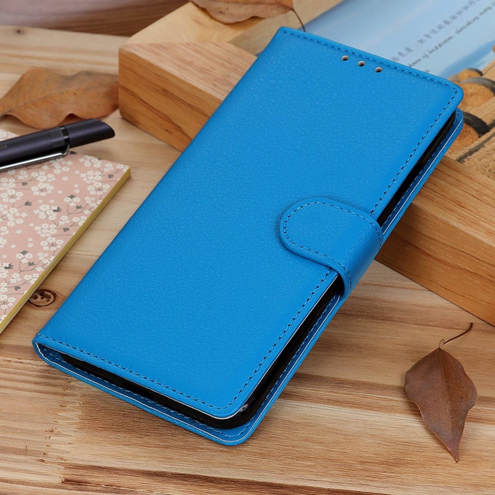 Litchie knížkové pouzdro na Xiaomi Poco C65/Redmi 13C 4G/5G - modré