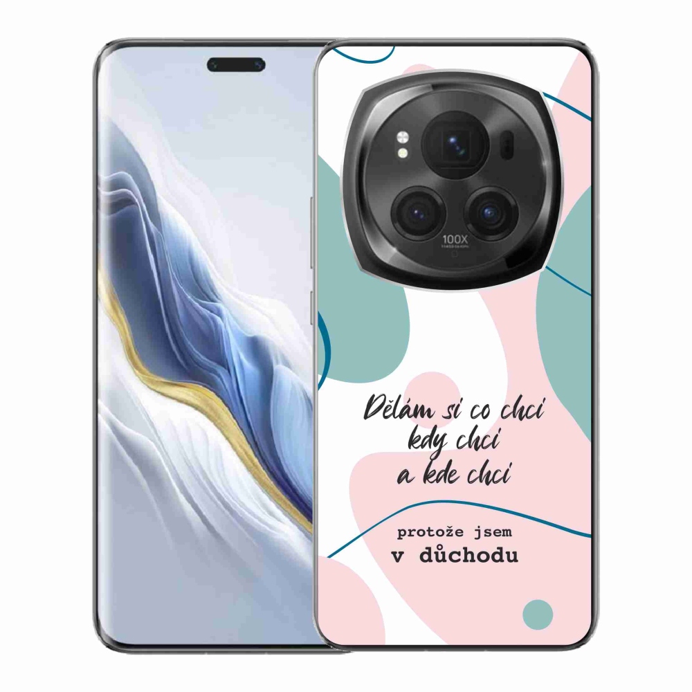 Gelový kryt mmCase na Honor Magic 6 Pro 5G - vtipný text 10 bílé pozadí