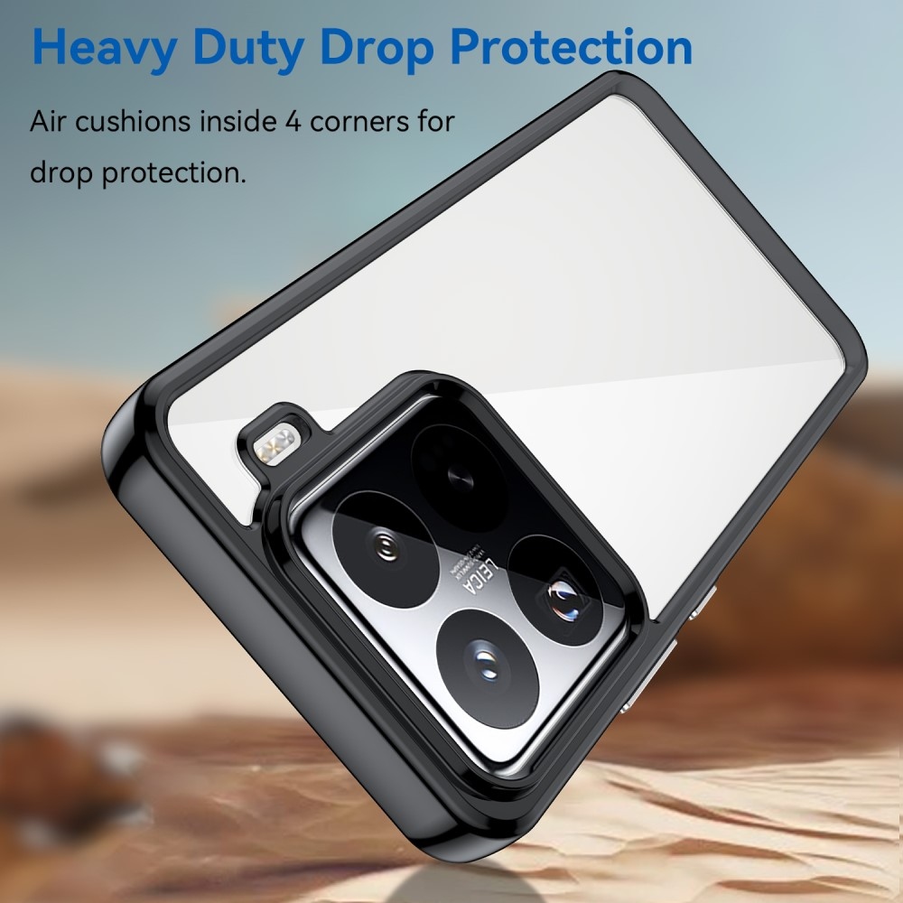 Gelový obal s pevnými zády na Xiaomi 15 Pro - černý