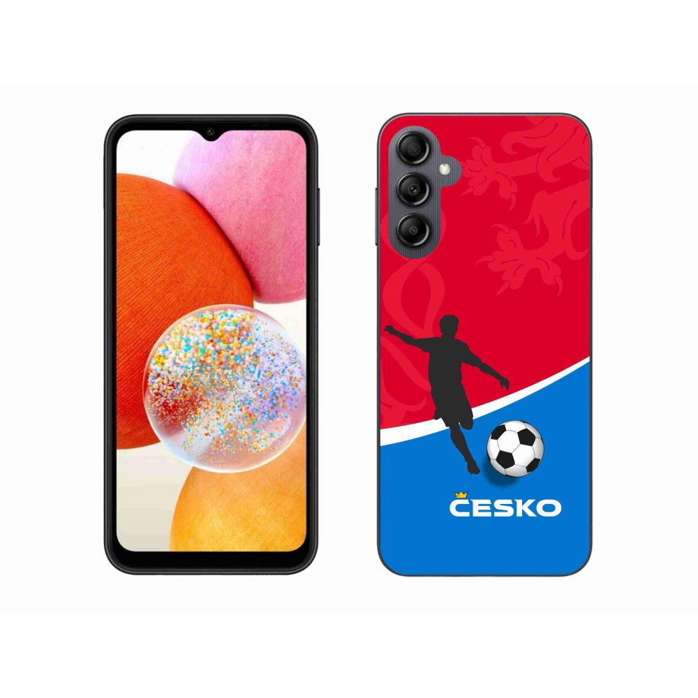 Gelový kryt mmCase na Samsung Galaxy A14 4G/5G - fotbal Česko