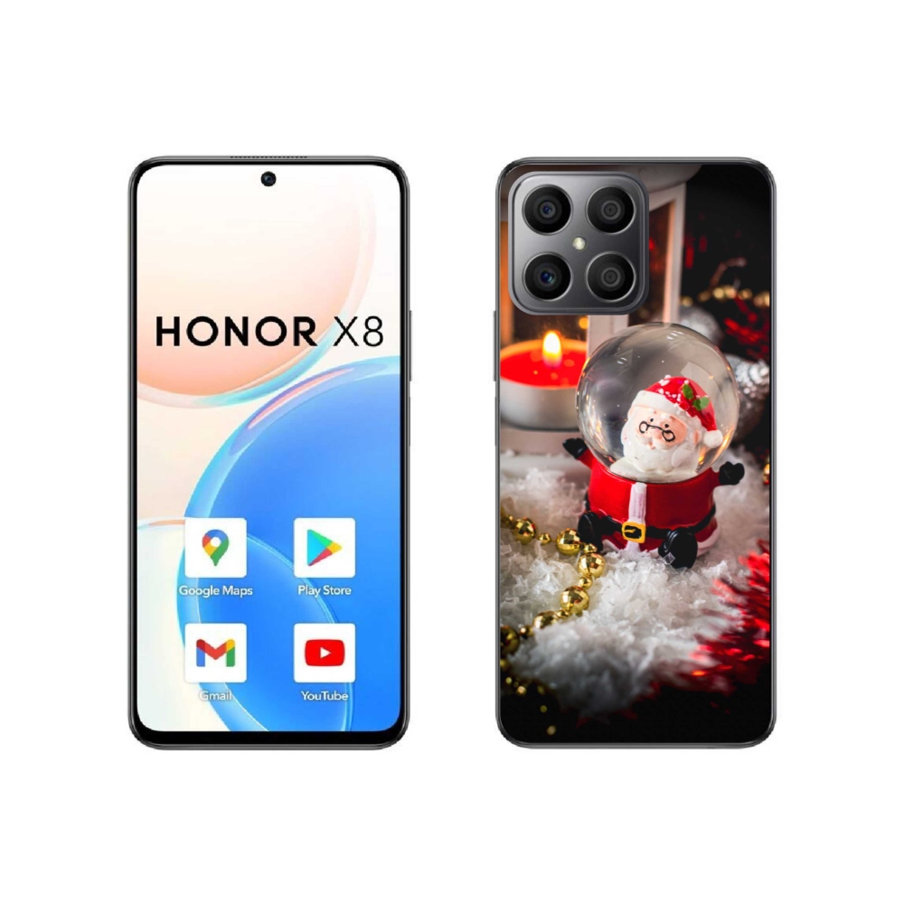 Gelový kryt mmCase na Honor X8 4G - Santa Claus 1
