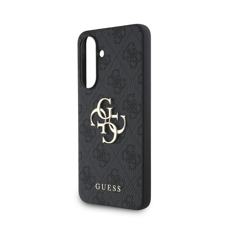 Guess PU 4G Metal Logo Zadní Kryt pro Samsung Galaxy A36 Grey